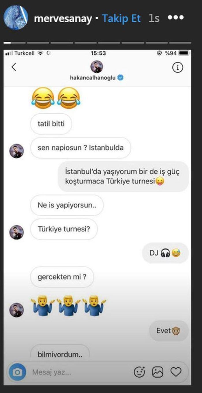 Merve Sanay hacklendi Hakan Çalhanoğlunun bomba mesajları ifşa oldu