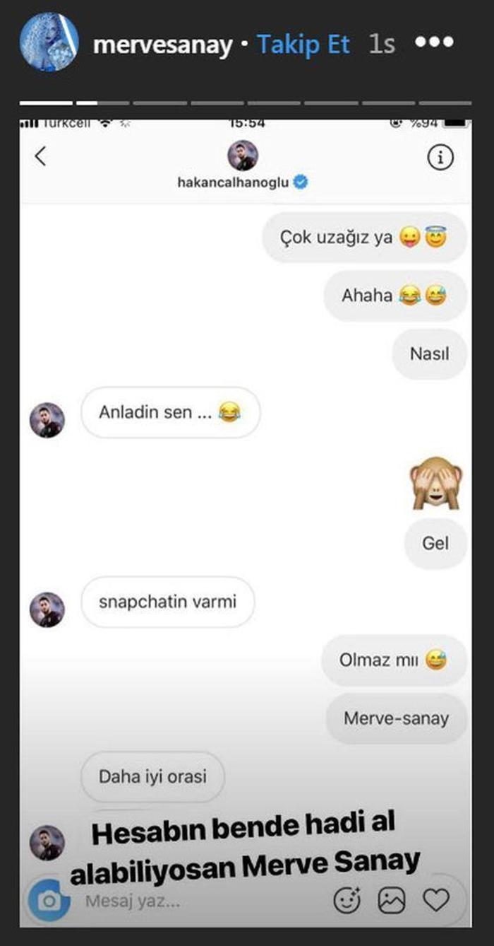 Merve Sanay hacklendi Hakan Çalhanoğlunun bomba mesajları ifşa oldu