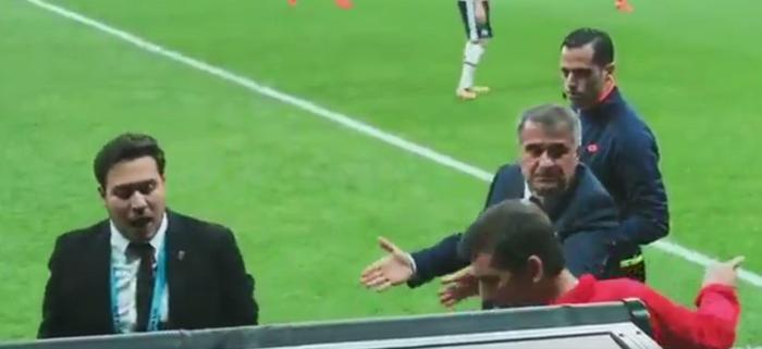 Şenol Güneş çıldırdı Yardımcısı Şeref Çiçekle gergin anlar...