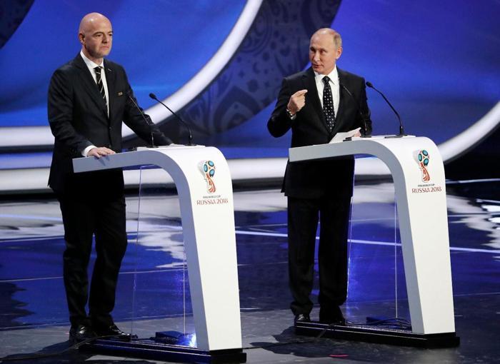 FIFA 2018 Dünya Kupası kura çekiminden çok renkli kareler