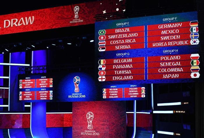 FIFA 2018 Dünya Kupası kura çekiminden çok renkli kareler