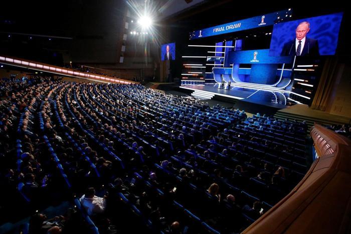 FIFA 2018 Dünya Kupası kura çekiminden çok renkli kareler