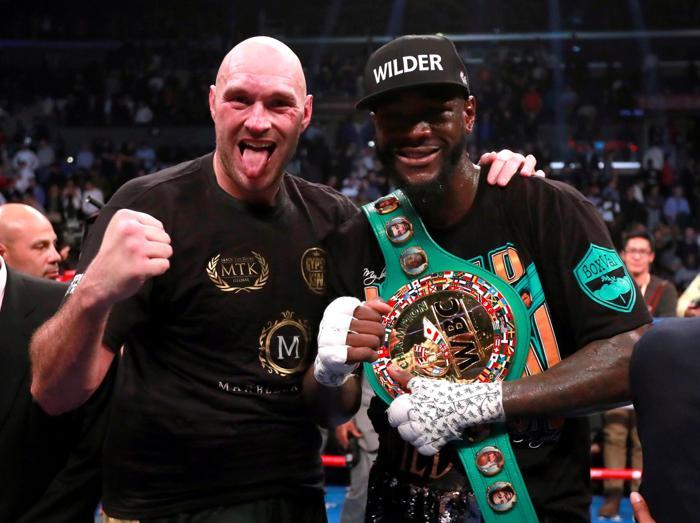 Deontay Wilderla berabere kalan Tyson Furynin yüzü savaş alanı gibi