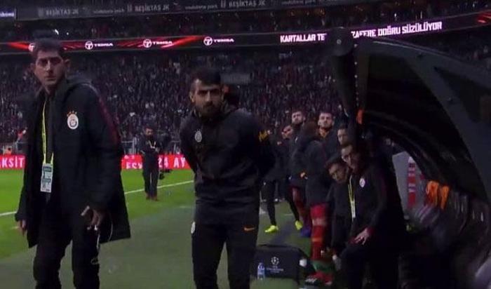 Beşiktaş - Galatasaray derbisinde Muğdat Çelik olay oldu