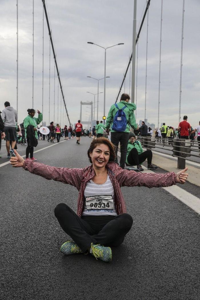 İstanbul Maratonuna damga vuran kareler...