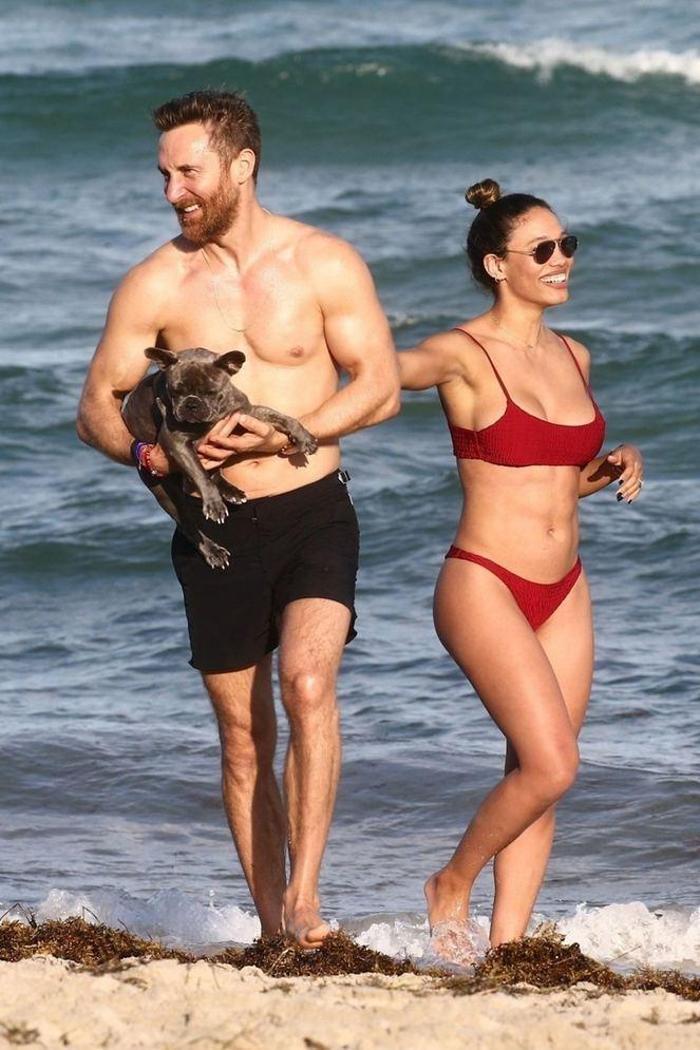 David Guetta ile sevgilisi Jessica Ledon ABD tatilinde