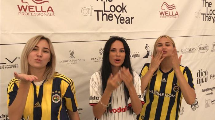 Fenerbahçe ve Beşiktaş formalı güzeller İtalyayı salladı