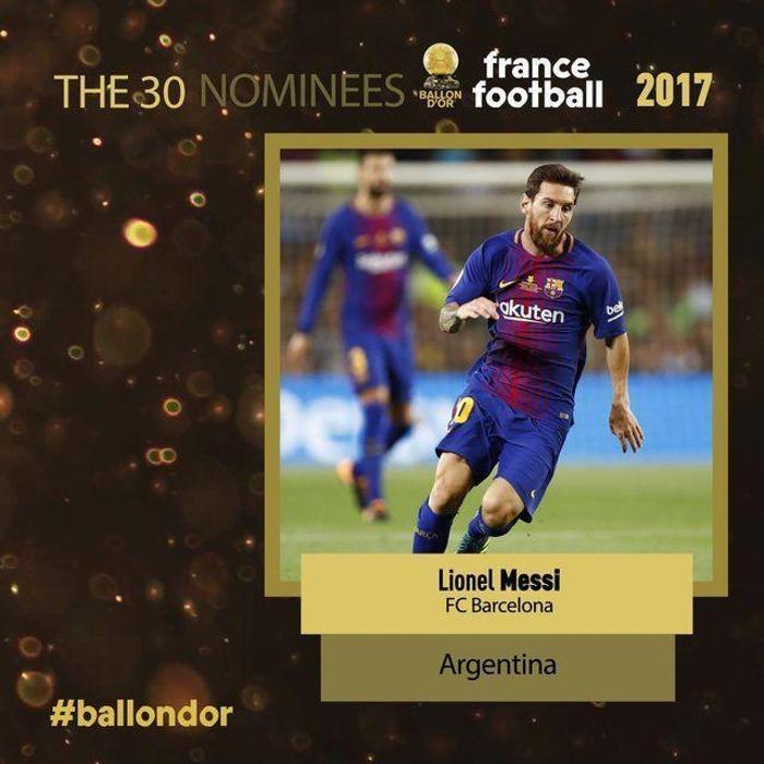 Ballon dOr (Altın Top) ödülü adayları açıklandı İşte dünyanın en iyi 30 futbolcusu...