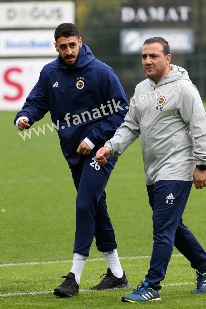 Fenerbahçede Tolga Ciğerci ilk kez idmana çıktı