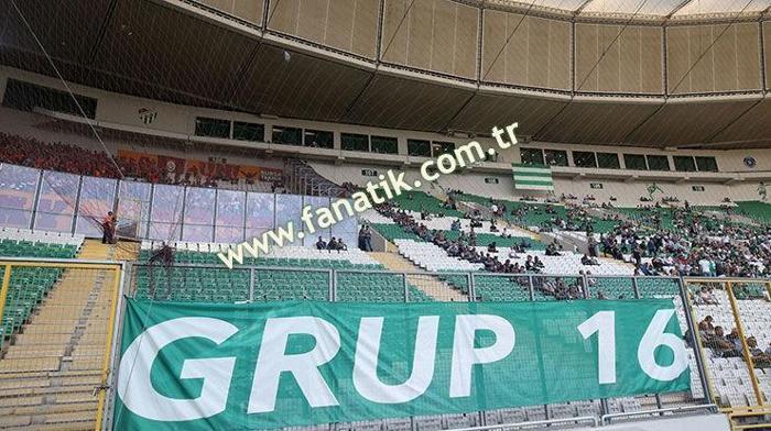 Bursaspor taraftarlarından görsel şölen