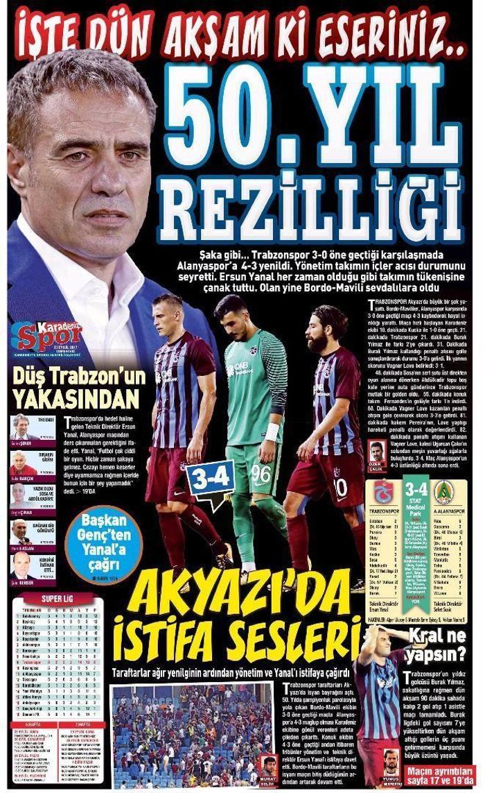Trabzonspor yerel gazeteleri