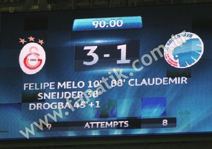 Galatasarayın ilk yarı karnesi
