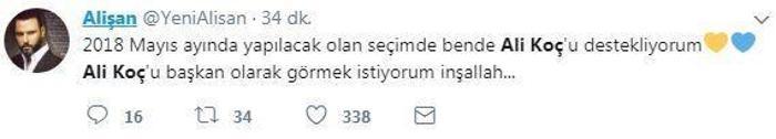 Ali Koç adaylığını açıkladı sosyal medya çıldırdı