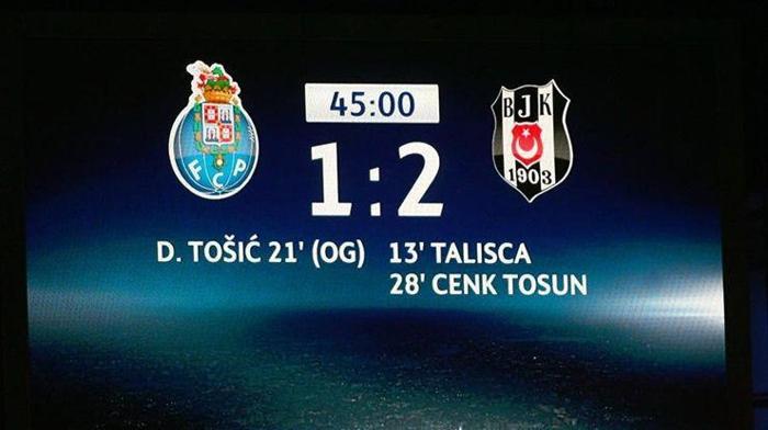 Porto - Beşiktaş maçında ekrana yansımayanlar...