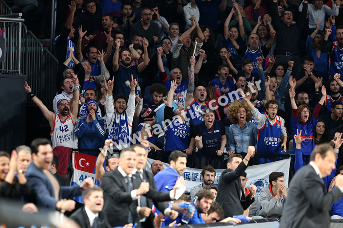 Anadolu Efesin Panathinaikos maçına taraftarlardan büyük ilgi