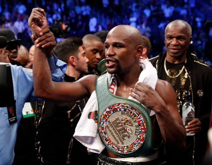 Floyd Mayweather - Conor McGregor maçından kareler