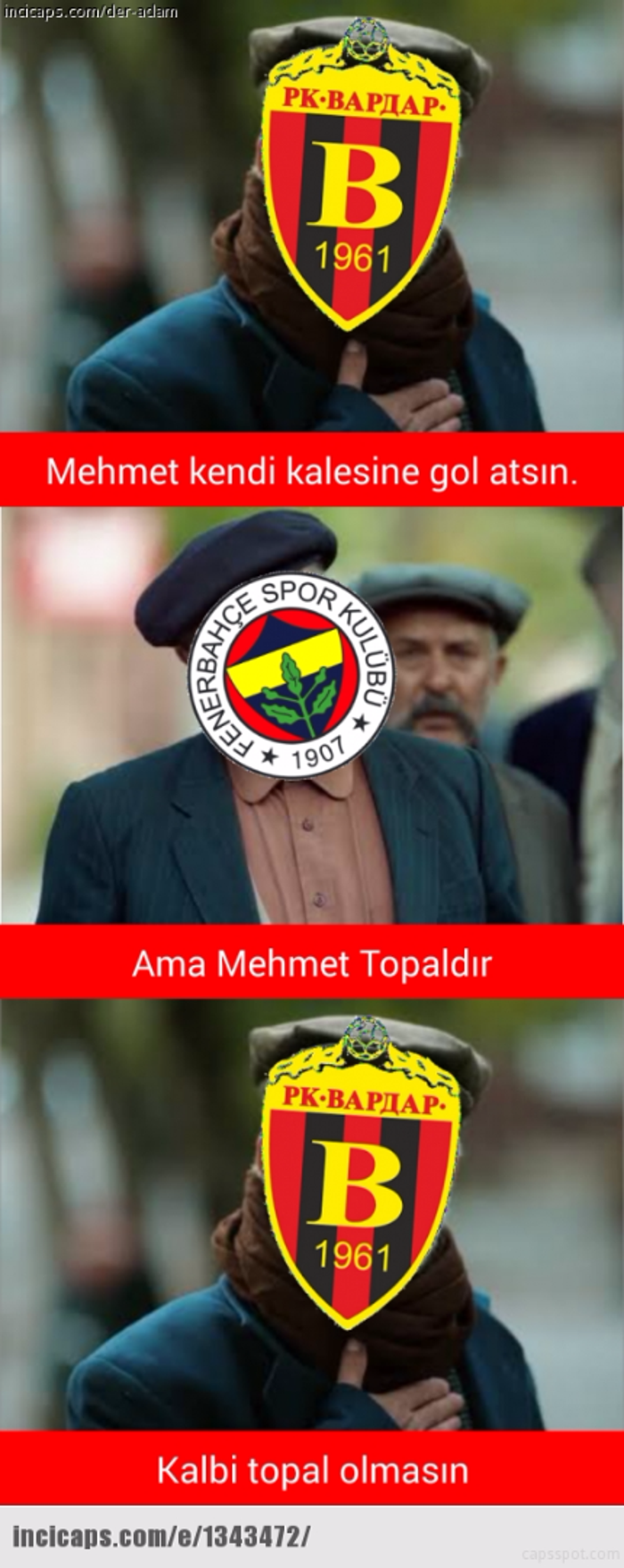 Fenerbahçe - Vardar maçı Capsleri