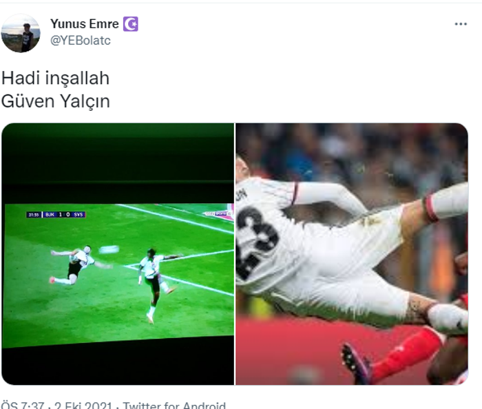Güven Yalçın, Beşiktaş taraftarını mest etti Cristiano Ronaldo golü...