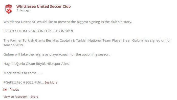 Eski Beşiktaşlı Ersan Adem Gülümden sürpriz transfer
