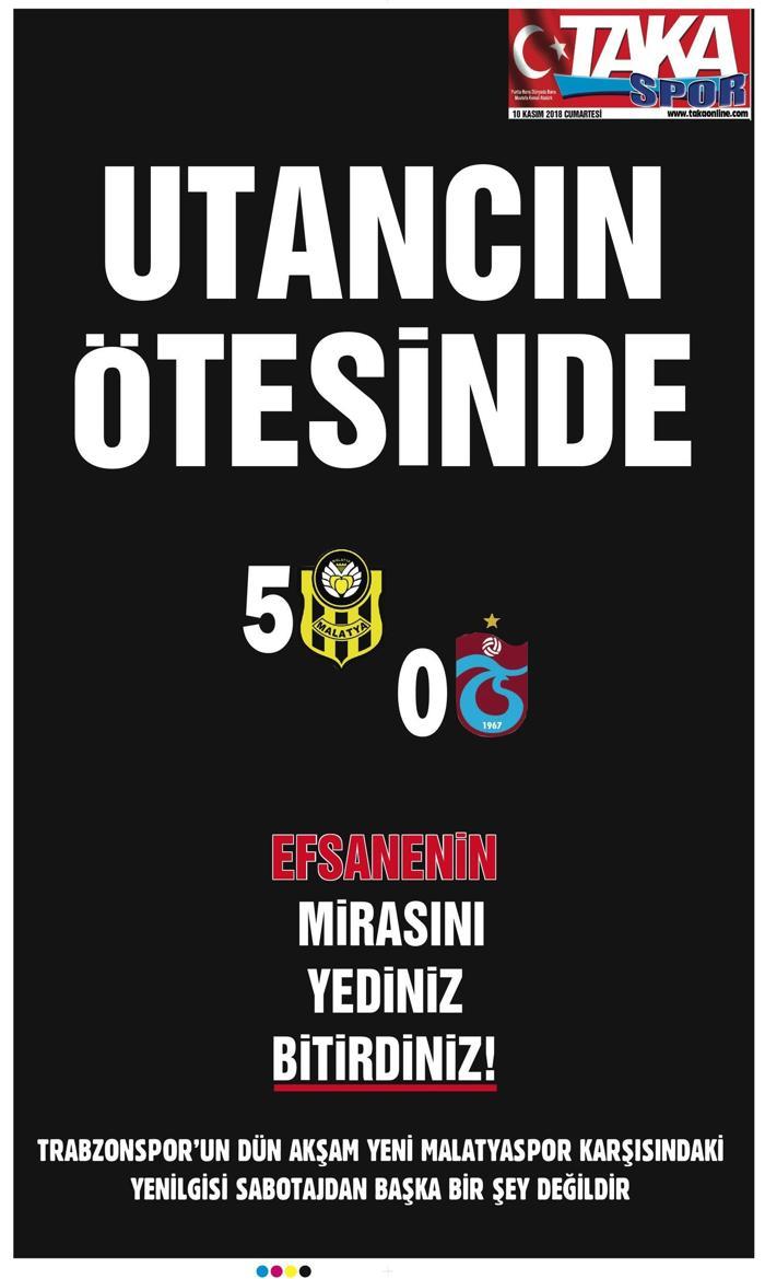 Yerel basından Trabzonspora sert tepki: Defolsun gitsin