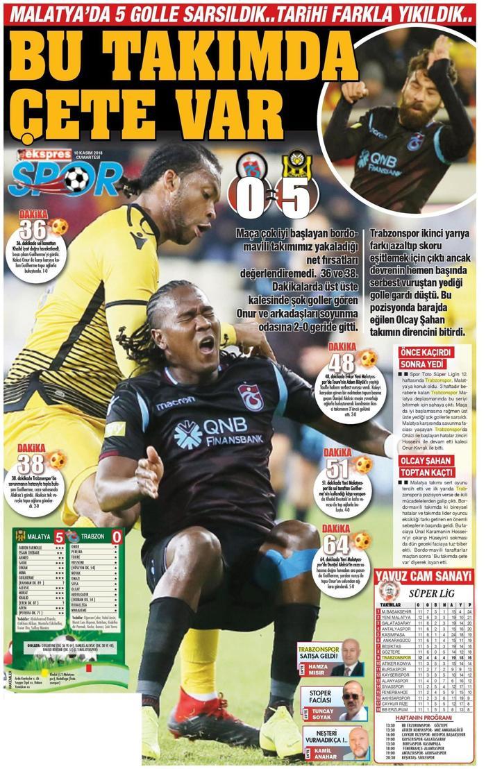 Yerel basından Trabzonspora sert tepki: Defolsun gitsin