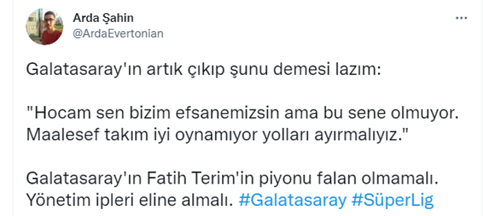 Galatasaray taraftarından Fatih Terim ve futbolculara sert tepki: Maalesef olmuyor