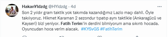 Galatasaray taraftarından Fatih Terim ve futbolculara sert tepki: Maalesef olmuyor