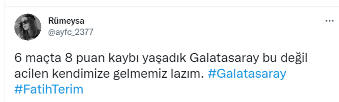 Galatasaray taraftarından Fatih Terim ve futbolculara sert tepki: Maalesef olmuyor