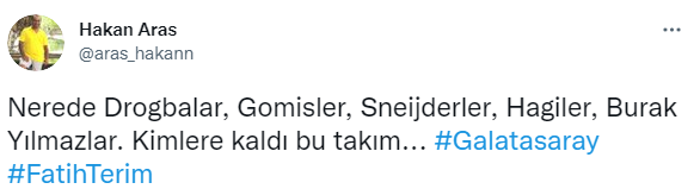 Galatasaray taraftarından Fatih Terim ve futbolculara sert tepki: Maalesef olmuyor