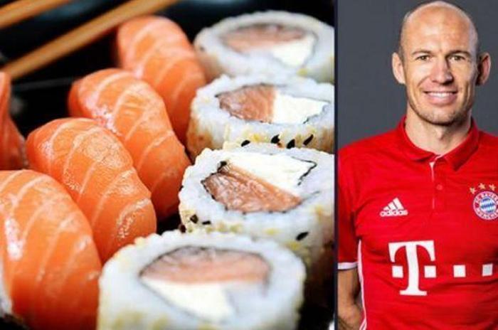 Arjen Robben - Suşi ve diyet kola