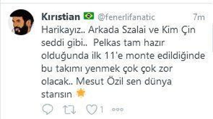 Mesut Özil Frankfurt-Fenerbahçe maçına damga vurdu