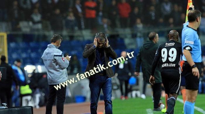 Başakşehir-Beşiktaş maçından kareler