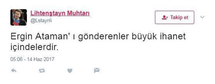Ergin Atamanın ayrılığına sosyal medyadan tepkiler