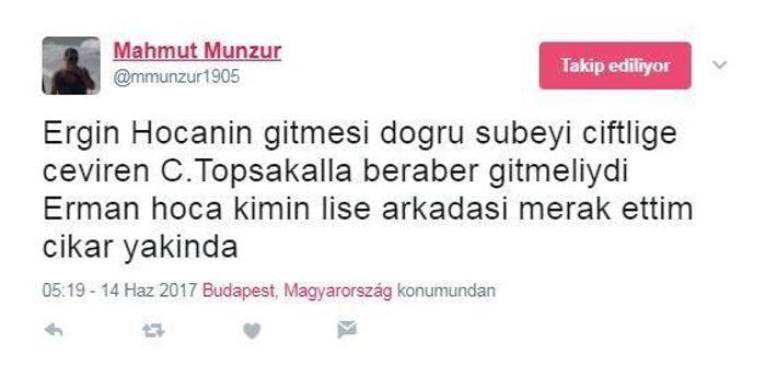 Ergin Atamanın ayrılığına sosyal medyadan tepkiler