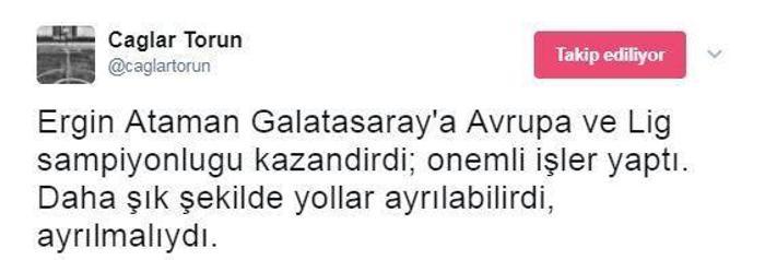 Ergin Atamanın ayrılığına sosyal medyadan tepkiler