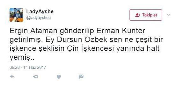 Ergin Atamanın ayrılığına sosyal medyadan tepkiler