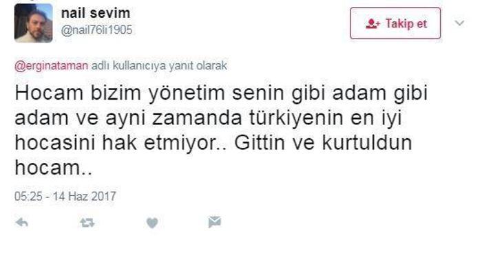 Ergin Atamanın ayrılığına sosyal medyadan tepkiler