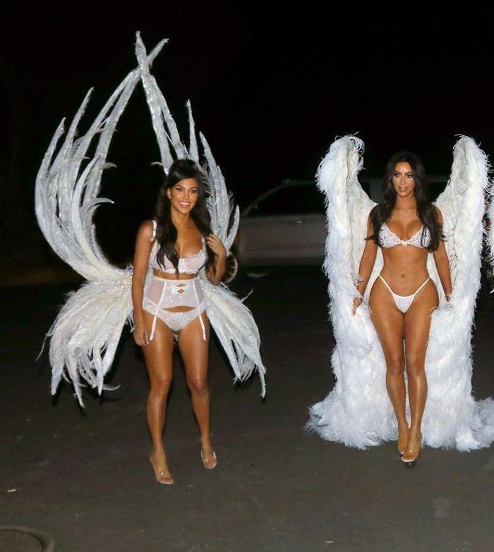 Halloween için Victorias Secret meleği oldular