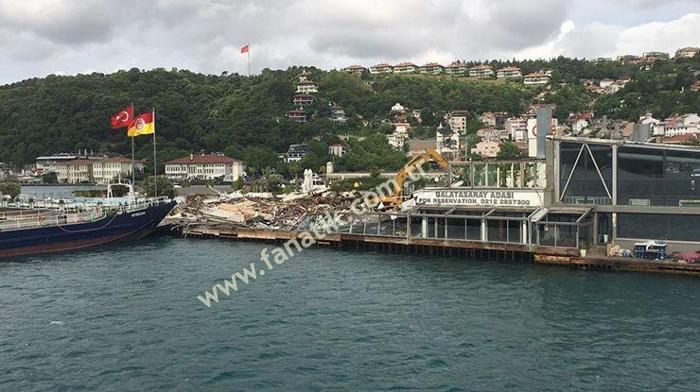 Galatasaray adası yıkılıyor. İşte o fotoğraflar
