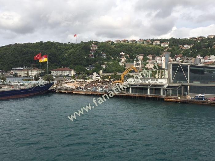 Galatasaray adası yıkılıyor. İşte o fotoğraflar