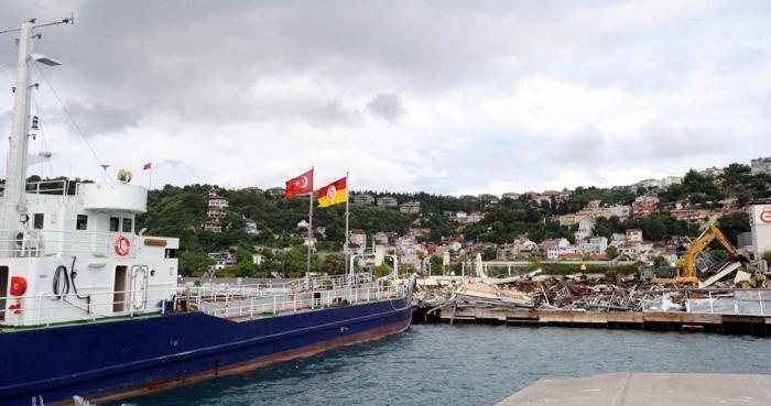 Galatasaray adası yıkılıyor. İşte o fotoğraflar