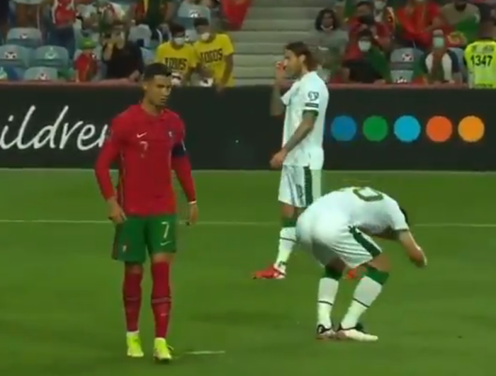Cristiano Ronaldodan Dara OSheaye tokat İşte o anlar...