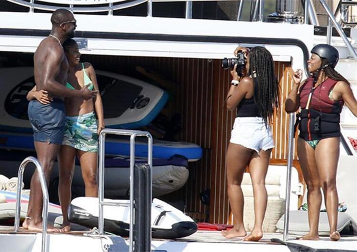 Dwayne Wade ve ailesi tatilde