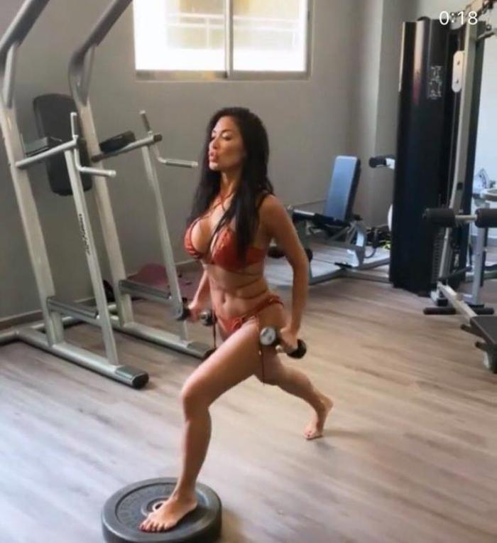 Nicole Scherzinger, yaptığı sporla kendisine hayran bıraktı