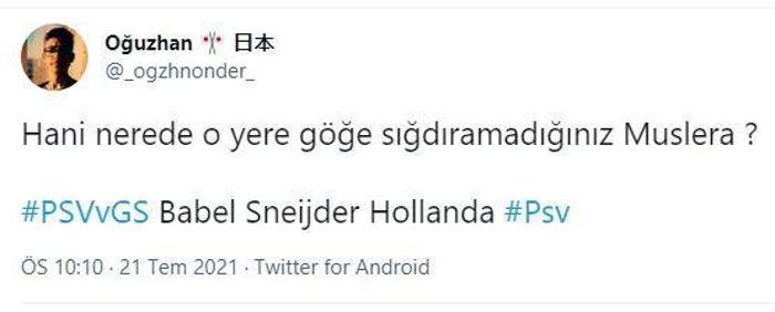 PSV - Galatasaray maçında şok gol Fernando Musleradan sosyal medyayı sallayan hata