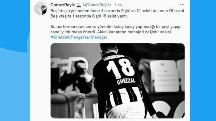 Beşiktaş taraftarından görülmemiş Ghezzal çalışması