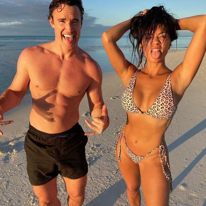 Thom Evans ve Nicole Scherzinger tatilde