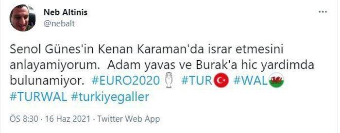 Türkiye-Galler maçında Şenol Güneşe flaş tepki: Neden hocam