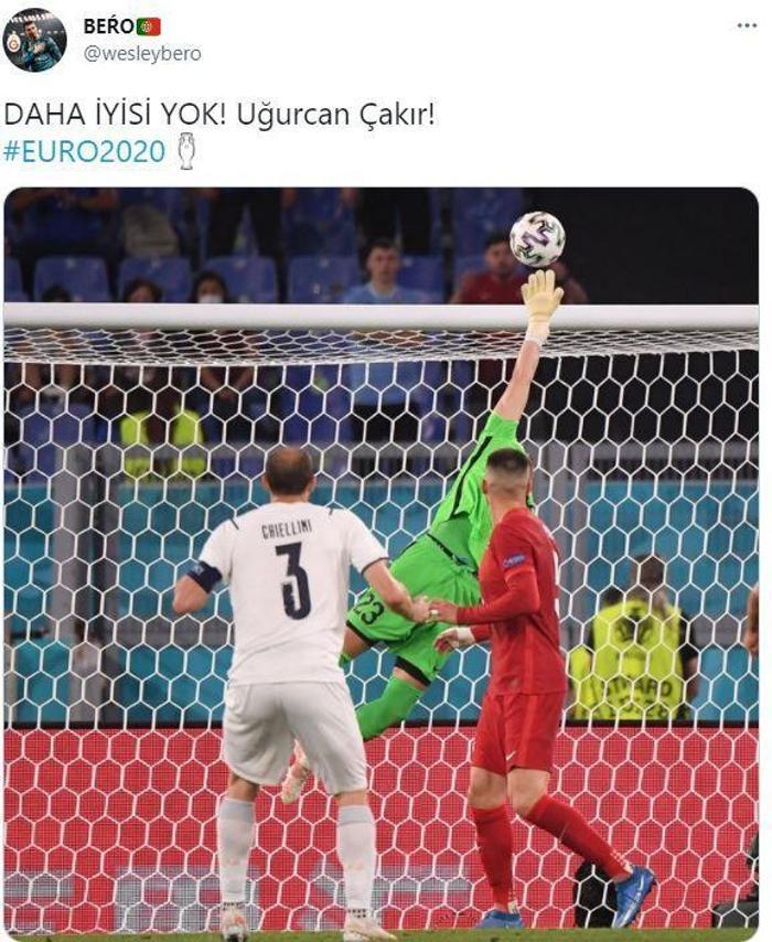 Giorgio Chiellini vurdu, Uğurcan Çakır çıkardı İtalya Türkiye maçında Uğurcan Çakır fırtınası
