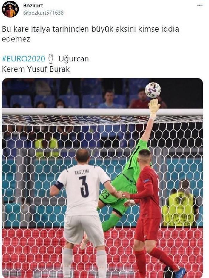Giorgio Chiellini vurdu, Uğurcan Çakır çıkardı İtalya Türkiye maçında Uğurcan Çakır fırtınası
